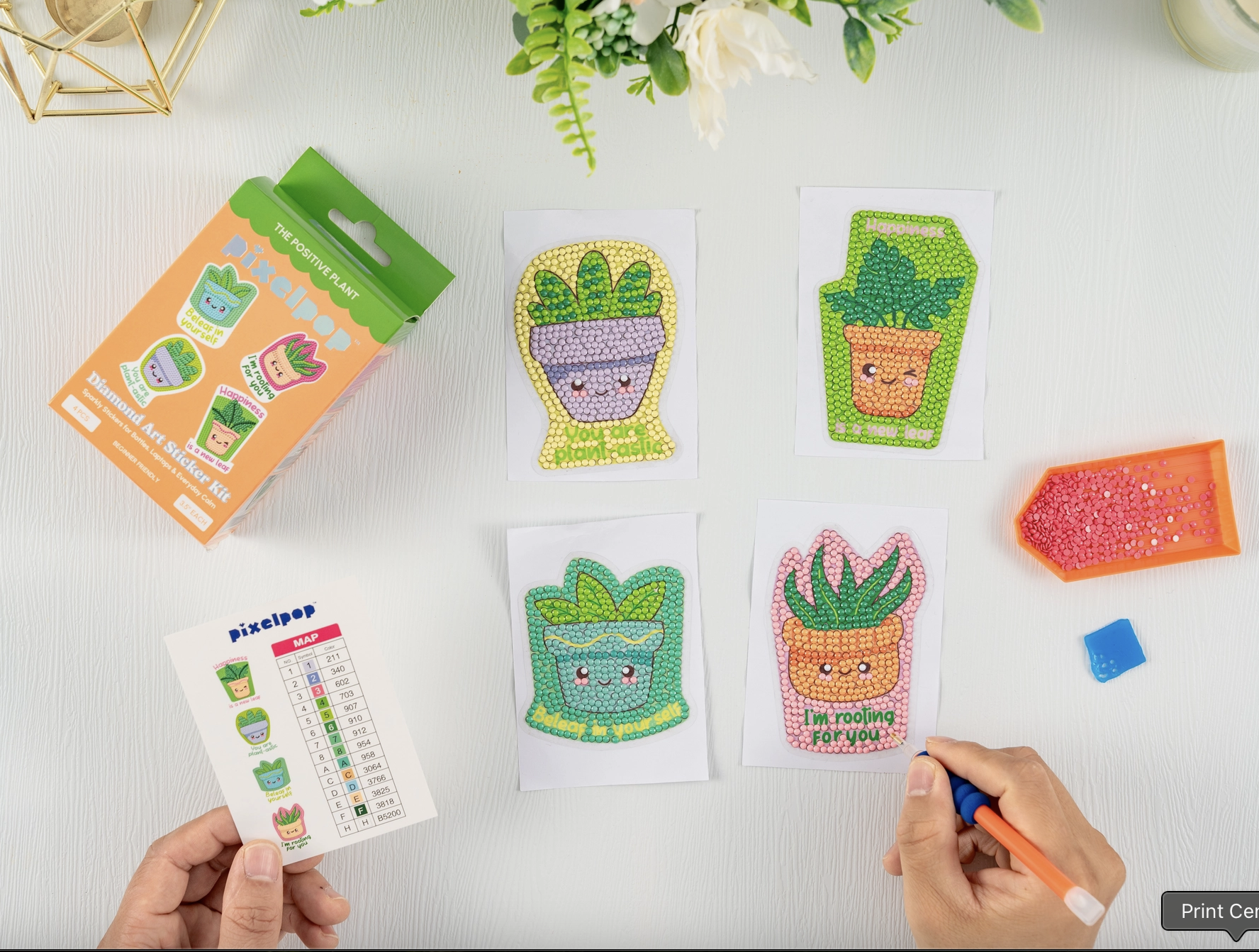 PixelPop™ Diamond Art Sticker Pack — The Positive Plant