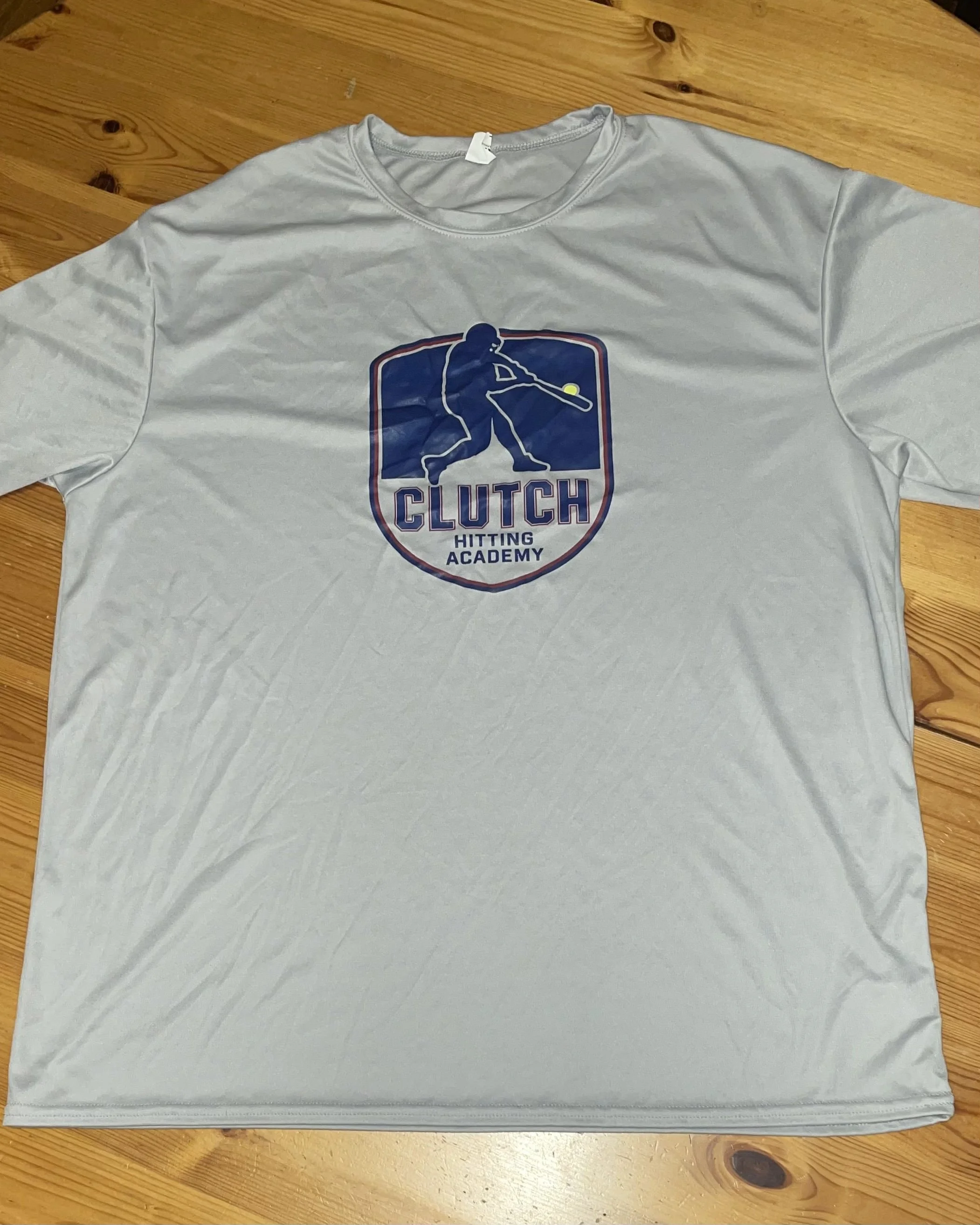 Clutch Hitting Academy Performance Fabric T-Shirt (Gray)