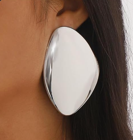 Silver Geometric Earrings