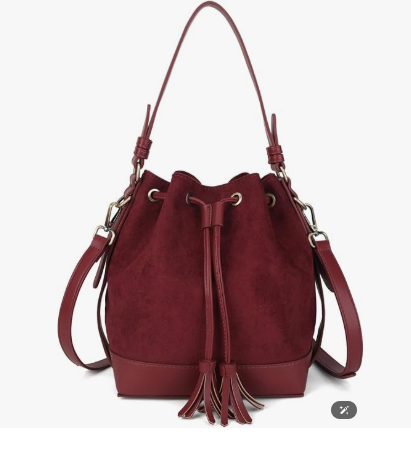 Burgundy Bucket Bag