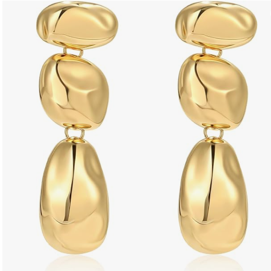 Gold - Statement Dangle Earrings