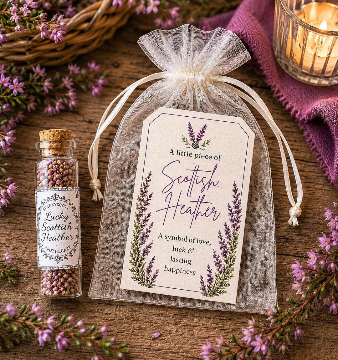 A wee bit of Scottish luck, straight from Scotland! My Scottish Lucky Heather Gift is a charming Celtic keepsake for anyone who loves a touch of tradition. Click this link for more details or to buy: https://sparklyscottygifts.etsy.com/listing/450870