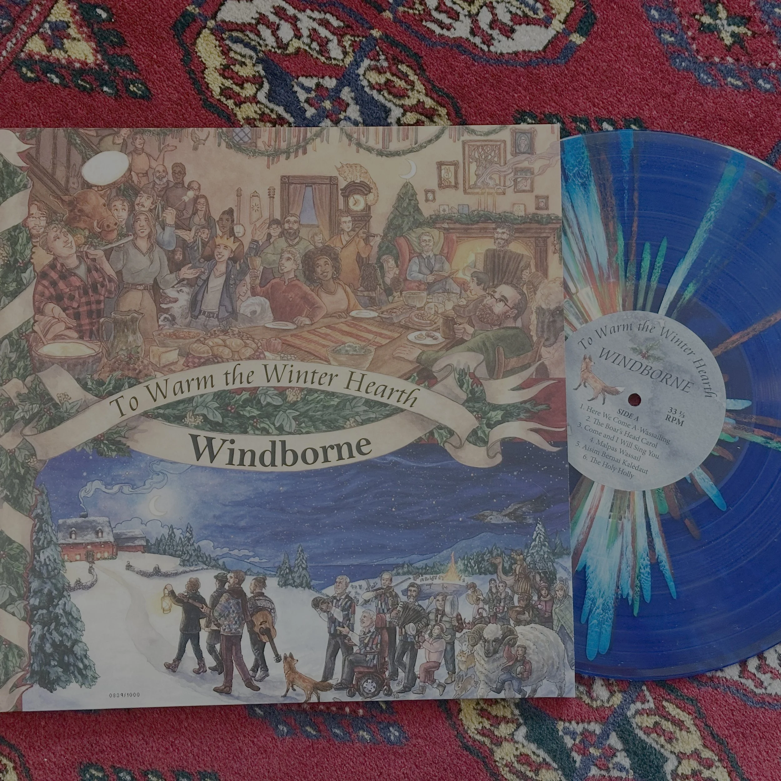 Limited-Edition Splatter Vinyl  (1 of 1000) — Vinyl To Warm the Winter Hearth .jpg