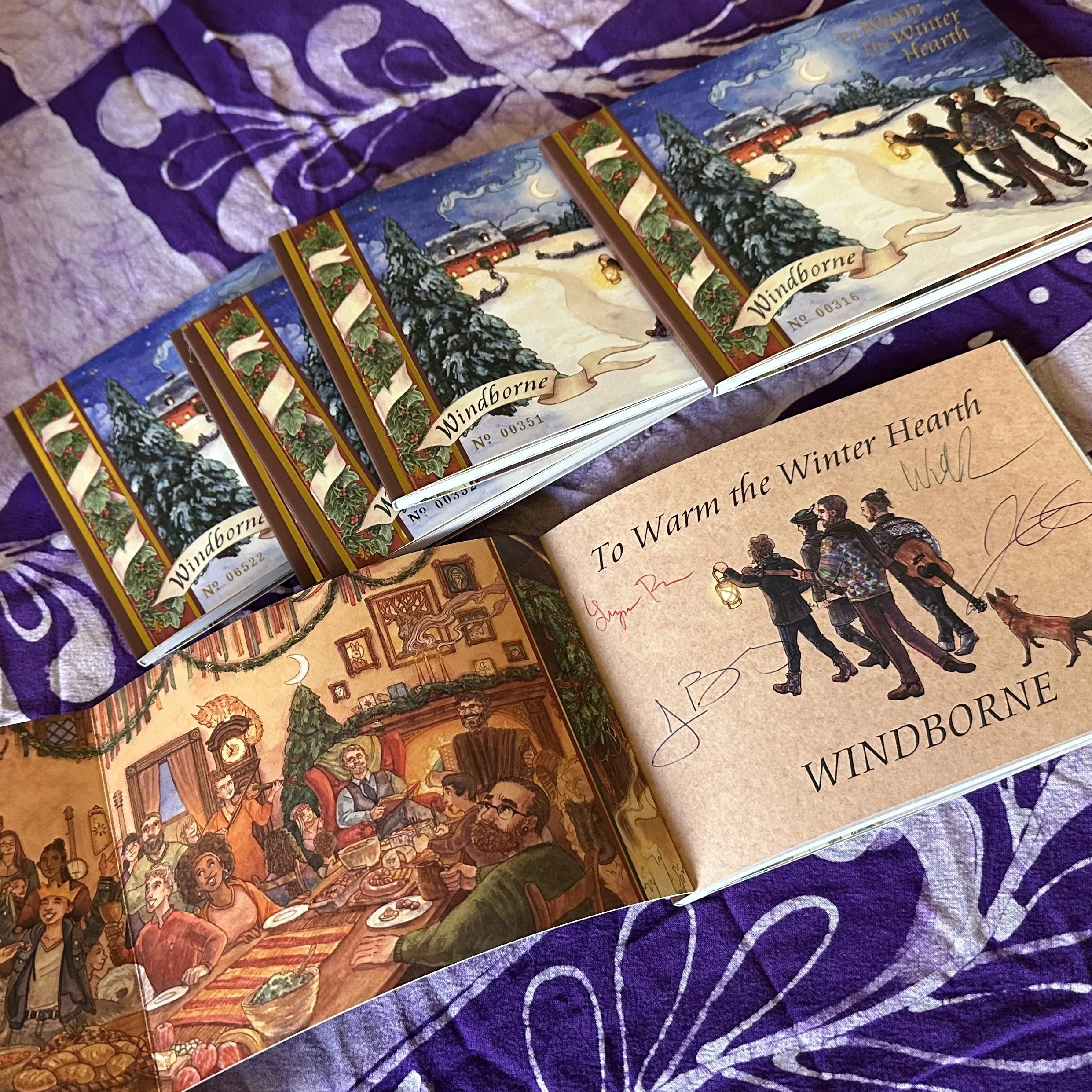 SIGNED Limited Edition To Warm the Winter Hearth Book & Album product photo 1