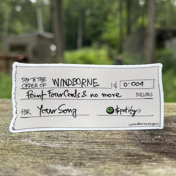 .4 Cents a Play Windborne sticker