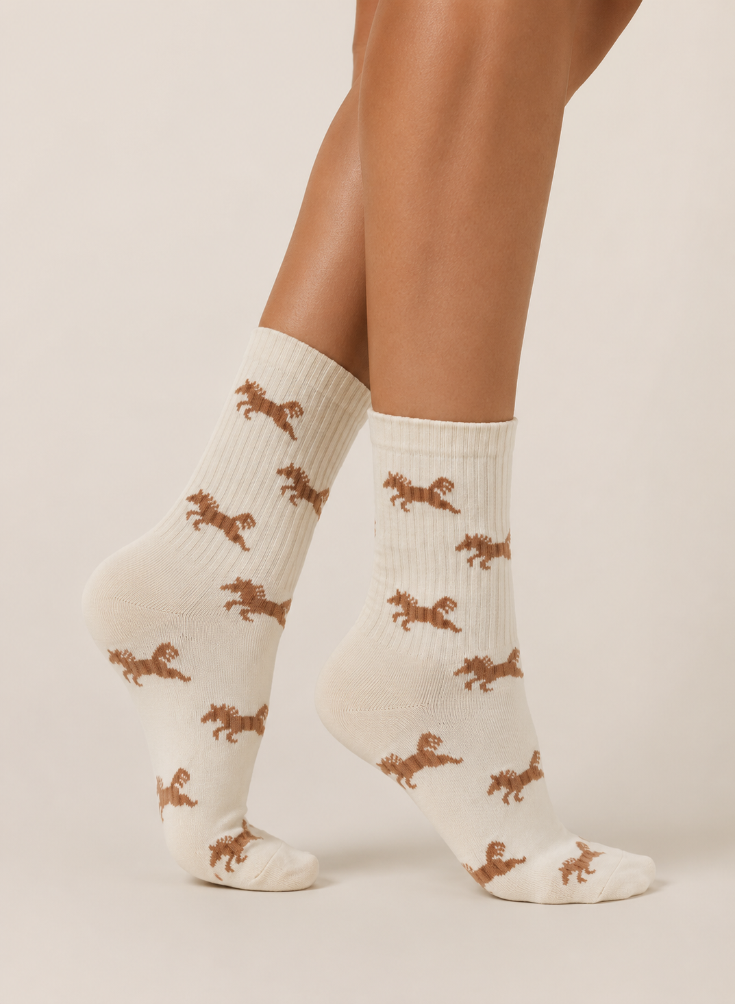 Wild Horses Crew Socks