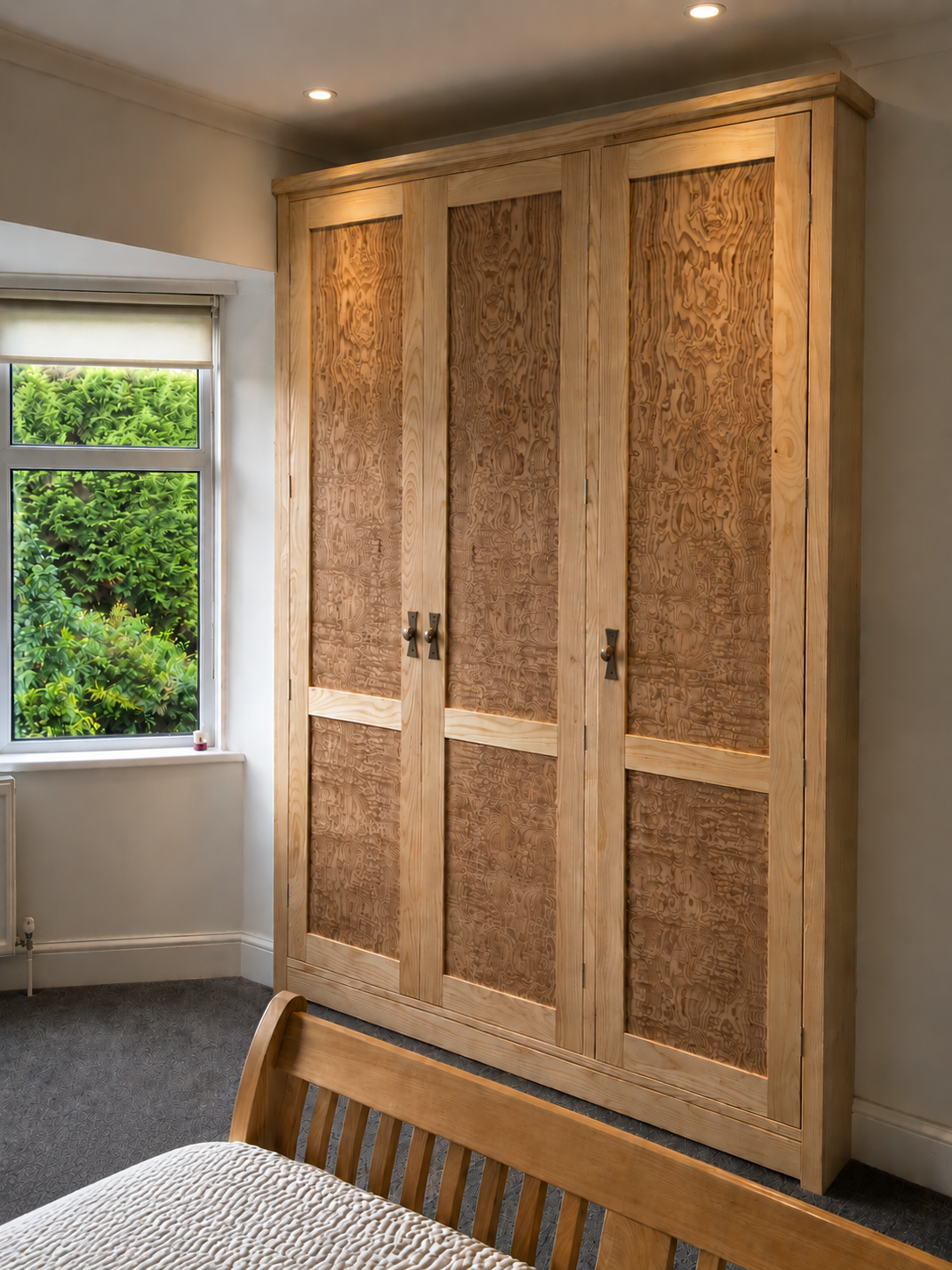 Japanese Tamo Ash and Solid Ash Wardrobe