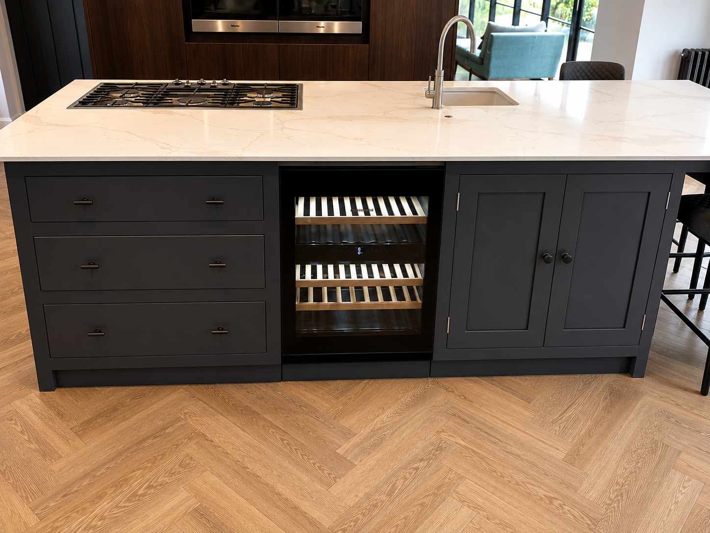 Painted and Fumed Eucalyptus shaker kitchen 4