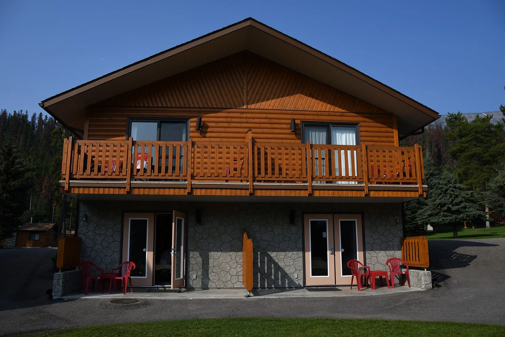we stayed in lower right cabin on our second night at the chalets.