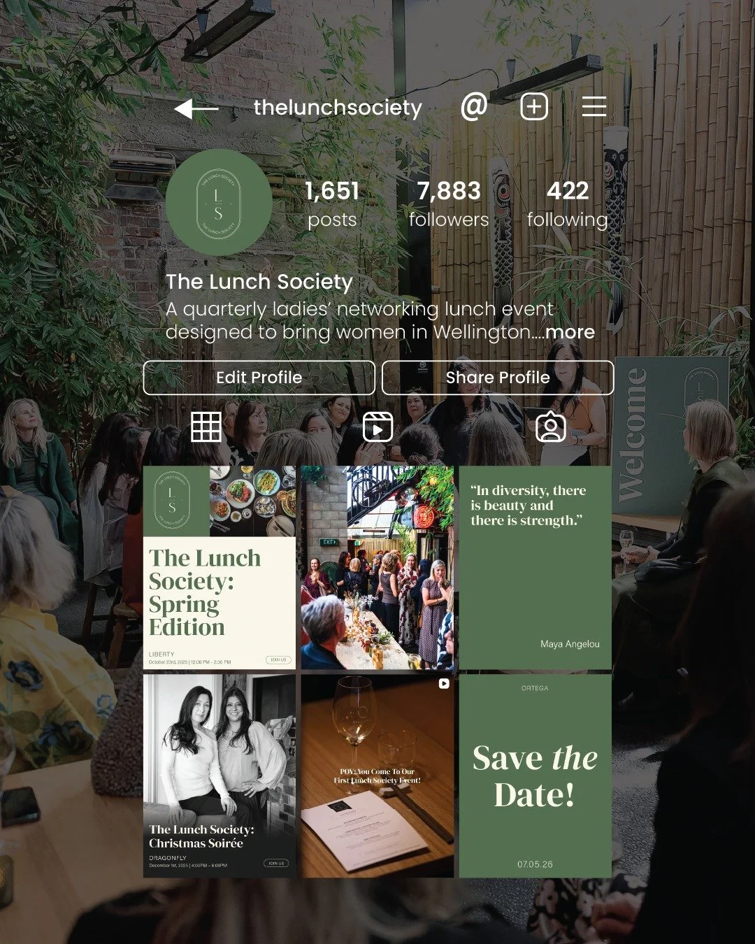 Monthly social media management for @thelunchsociety ✨

Creating content that feels elegant, engaging and community-driven, designed to reflect the atmosphere of their beautifully curated networking events for women in Wellington.

From event promoti