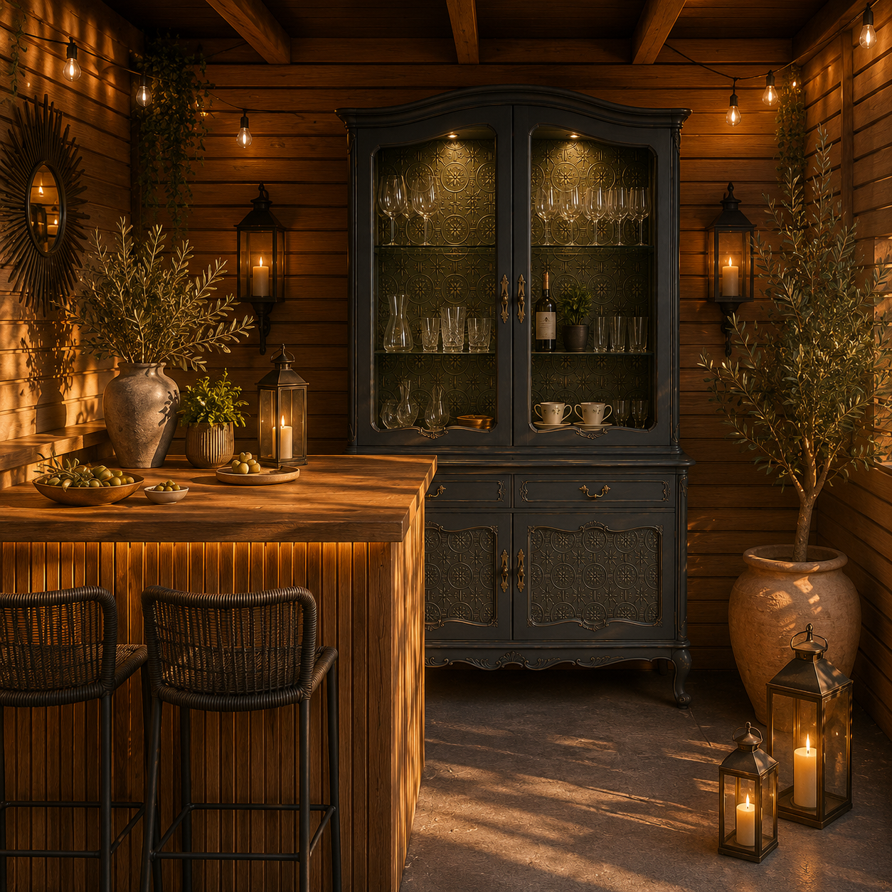 Visualisierung Outdoor-Gartenbar