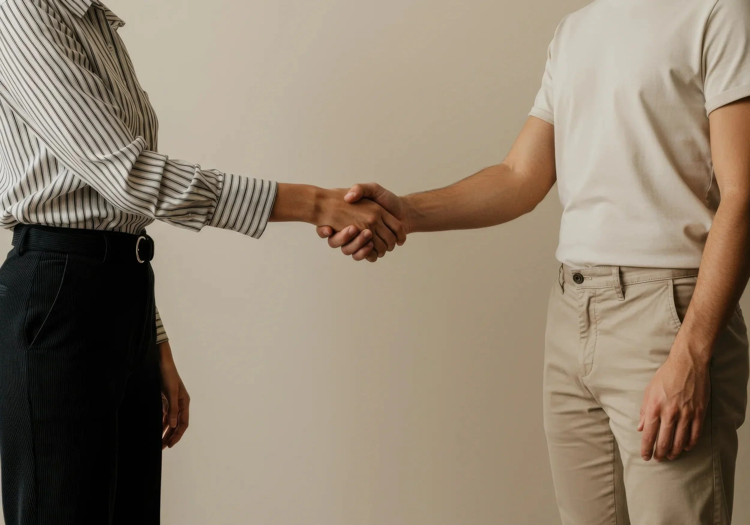 two people shaking hands thanking the agent for signing up a medicare supplement insurance plan.