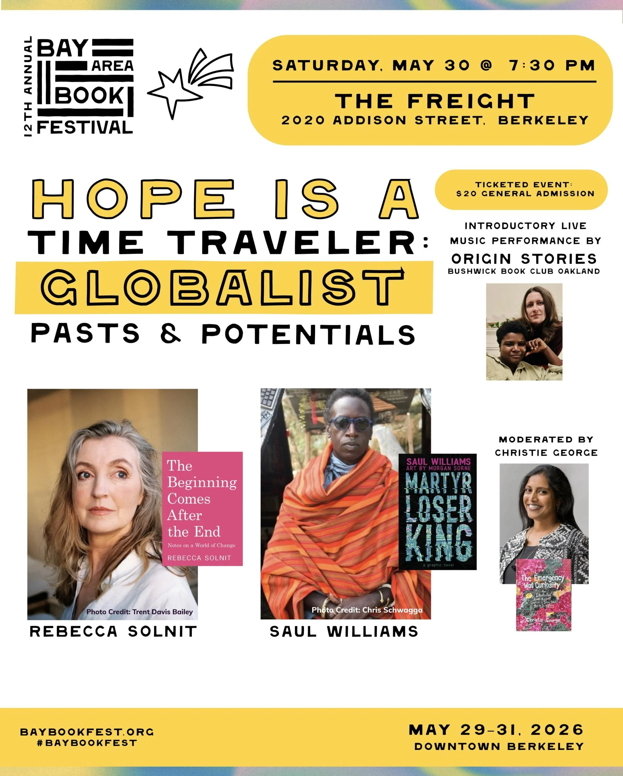 BBCO @ Bay Area Book Fest | Hope is a Time Traveler