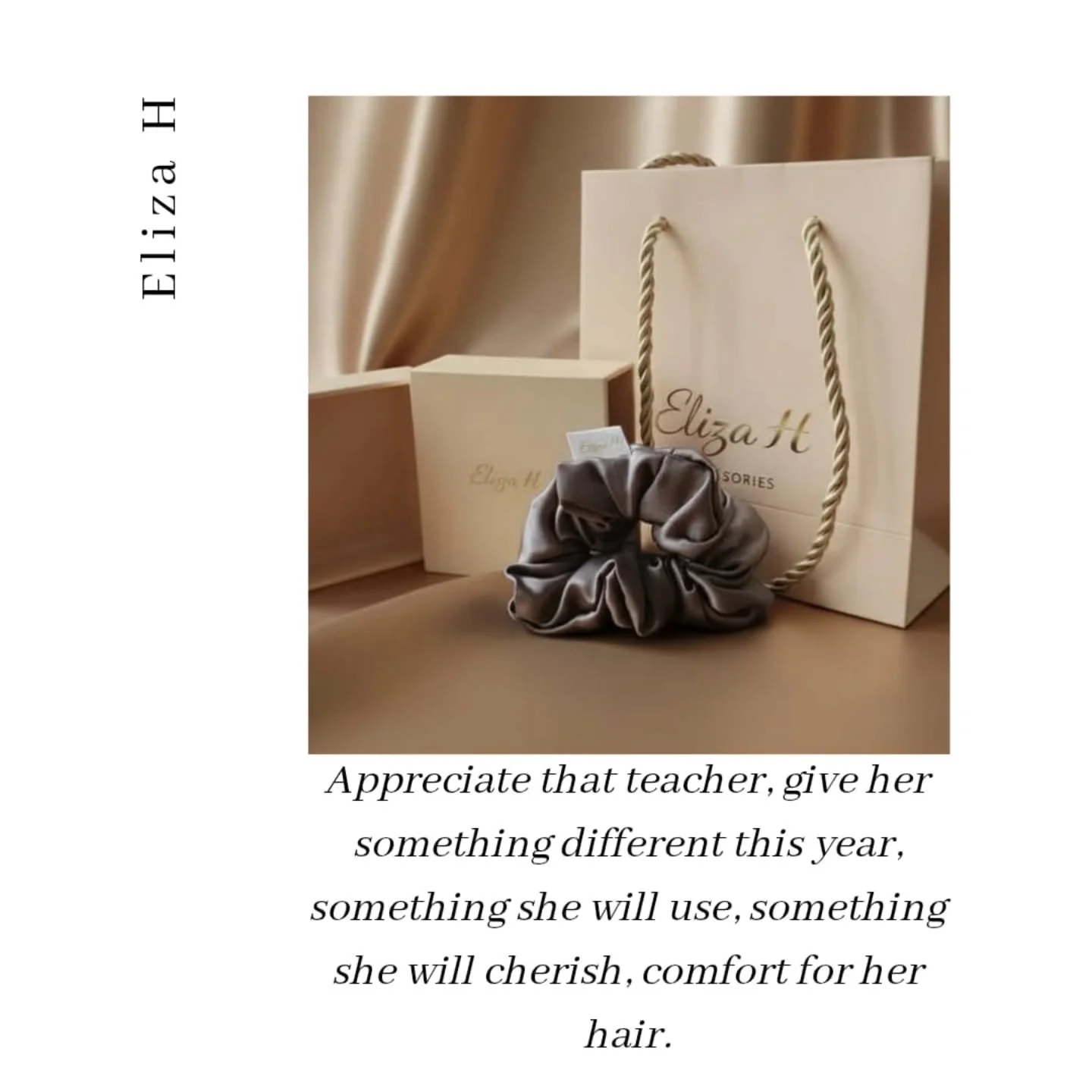 Show her some Appreciation! Give your teacher a gift she can truly cherish. Launch sale continues 24 hours only. #launchsale #teacherappreciationweek #thankyourteacher #luxurygifting #mulberrysilk