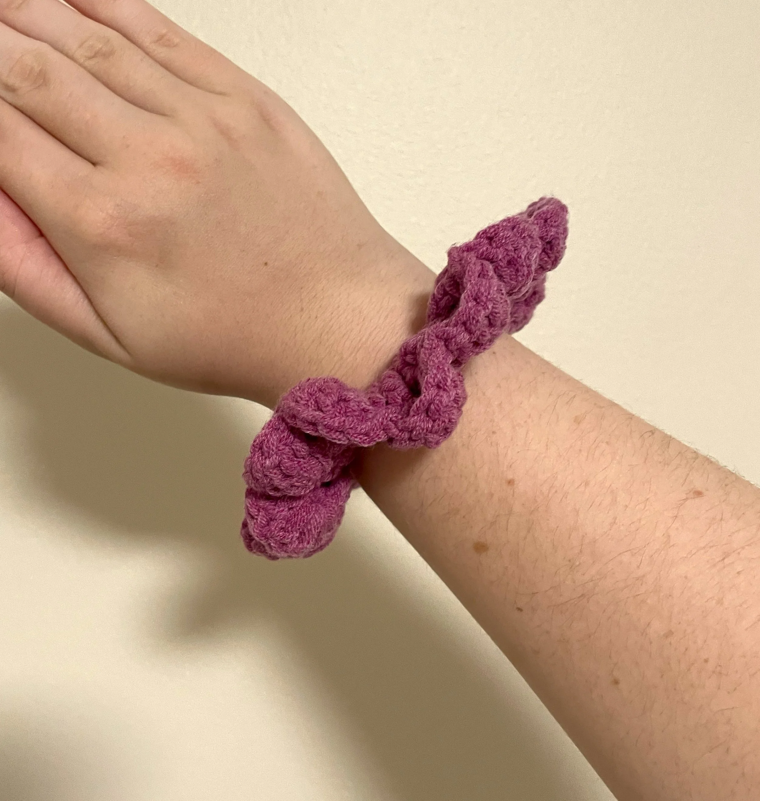 Purple scrunchie arm.jpg