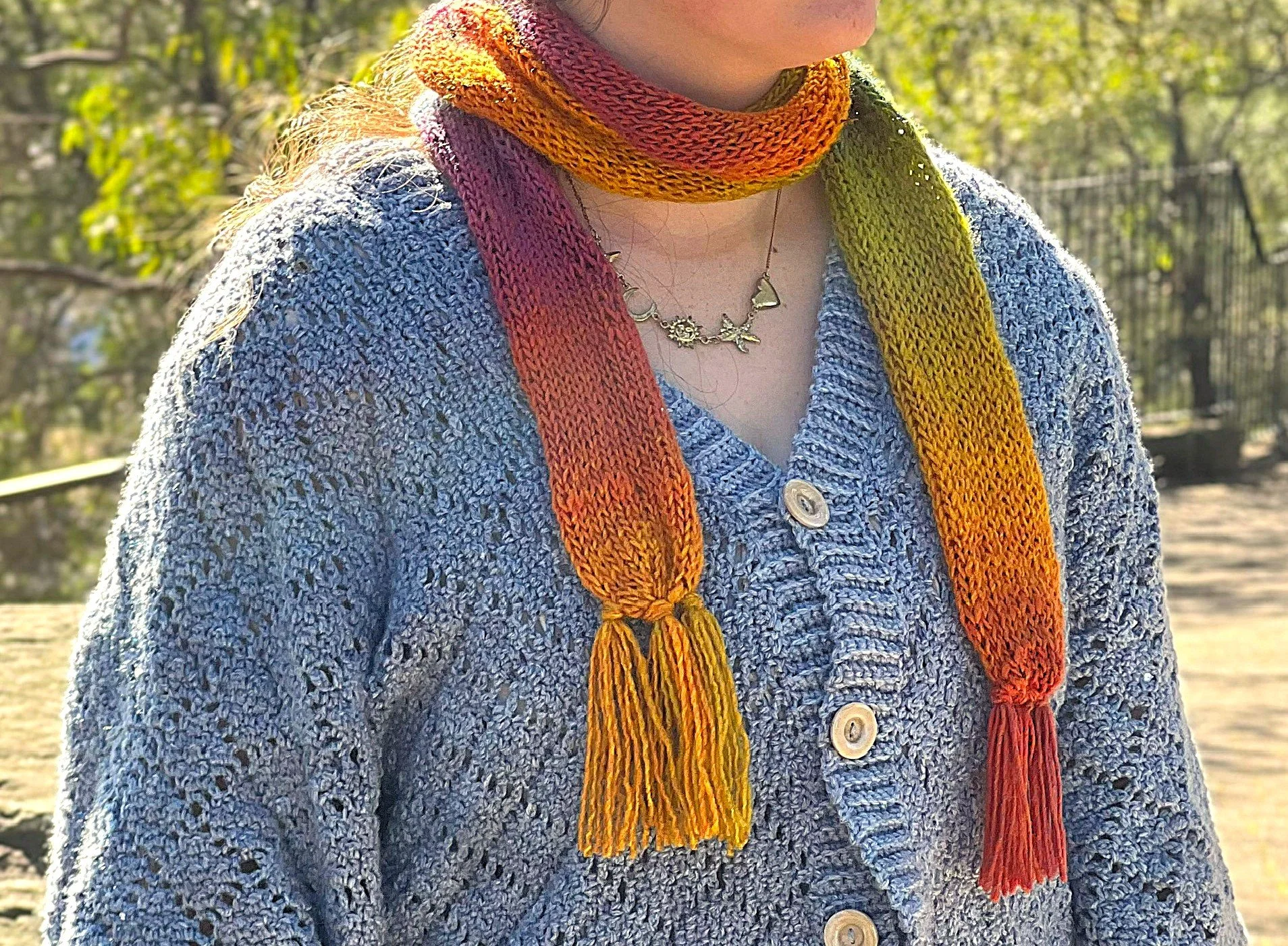 Rainbow knit scarf pic.JPG