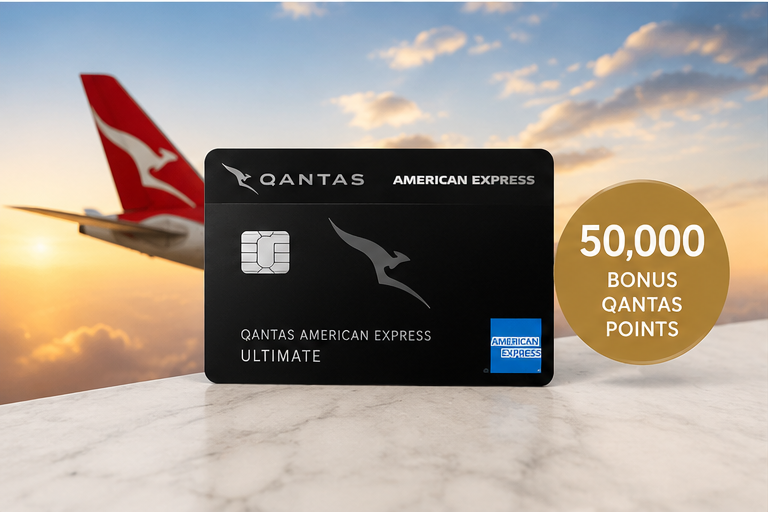 Qantas American Express Ultimate Card 50,000 bonus Qantas Points offer