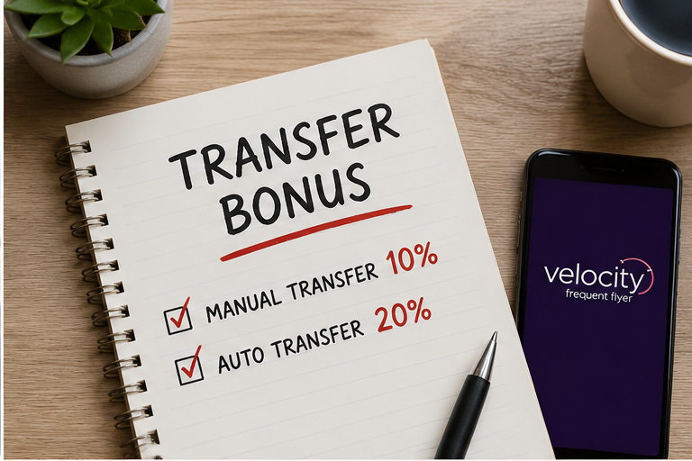 Up to 20% bonus Velocity Points from selected card rewards