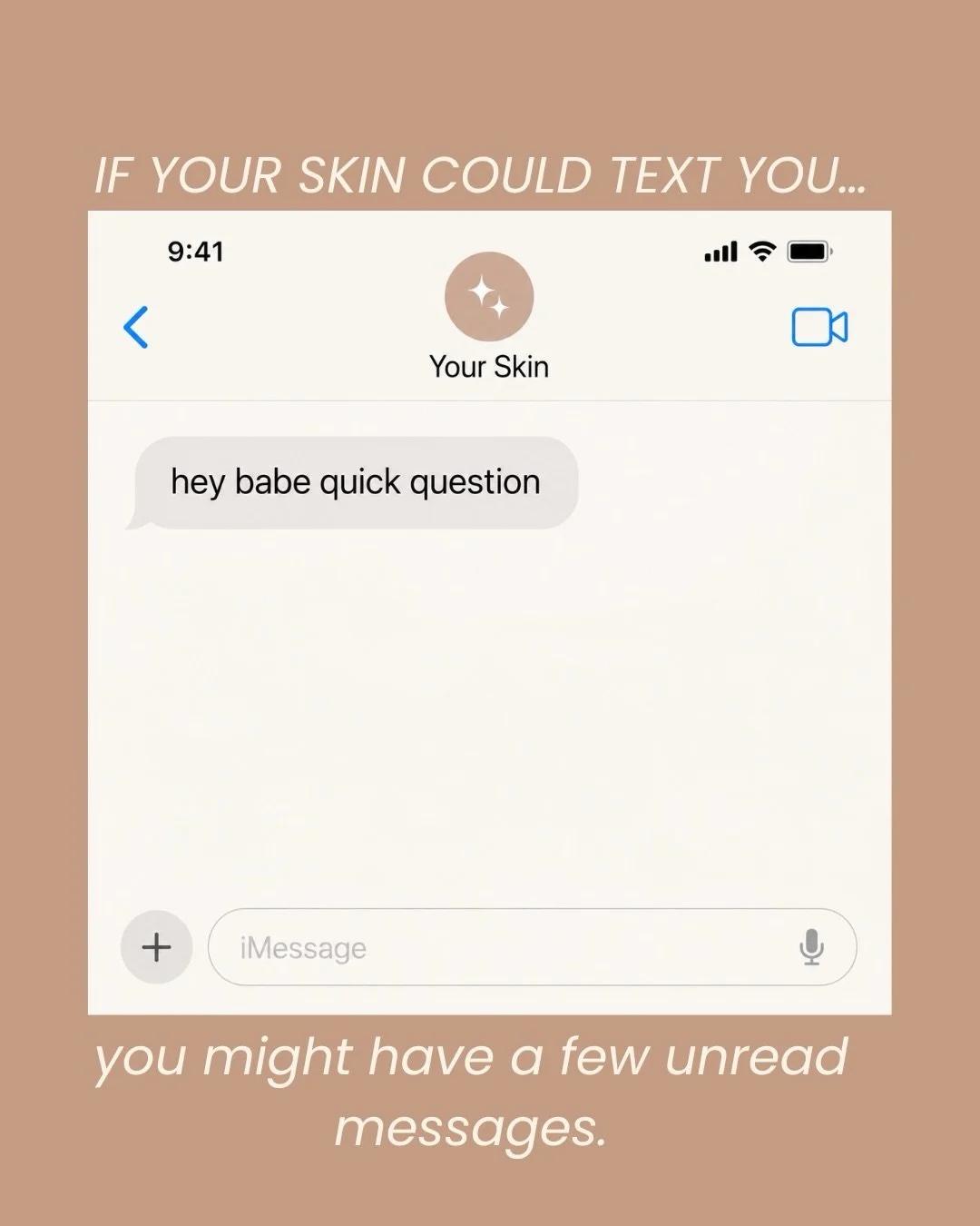 Imagine if your skin had your number.

Actually, maybe don&rsquo;t.

Because I have a feeling some of you would have her notifications muted. 😂

The thing is, your skin actually IS communicating with you all the time.

The tightness after cleansing.