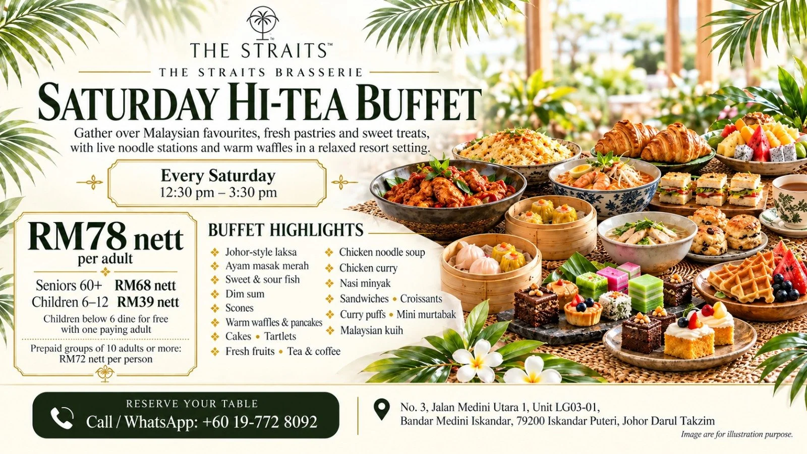 Saturday Hi-Tea Buffet