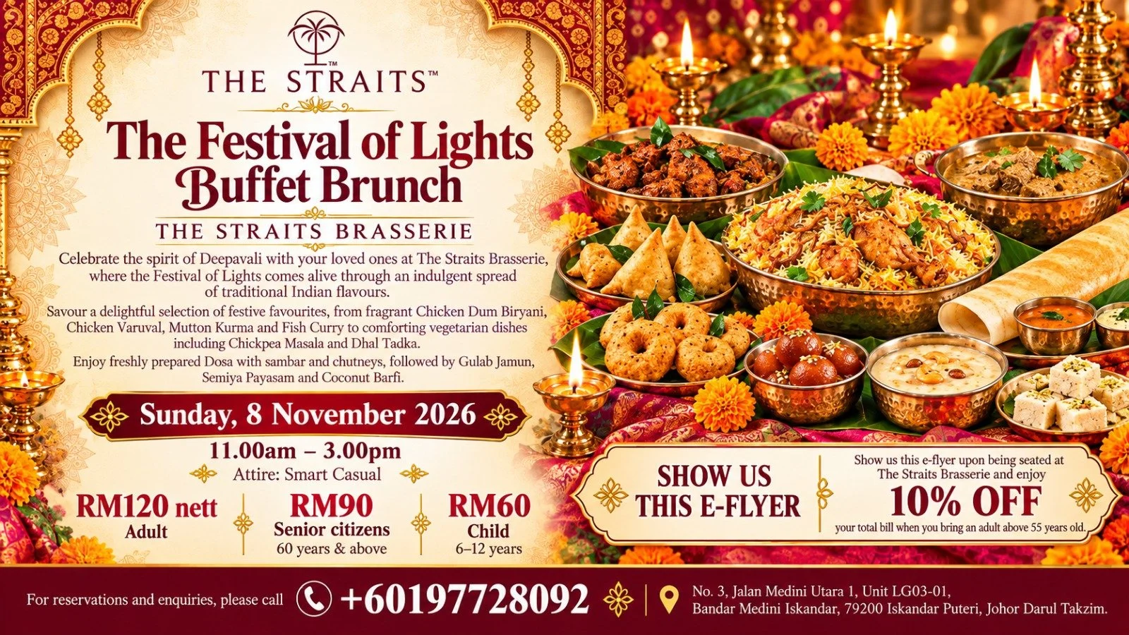 The Festival of Lights Buffet Lunch