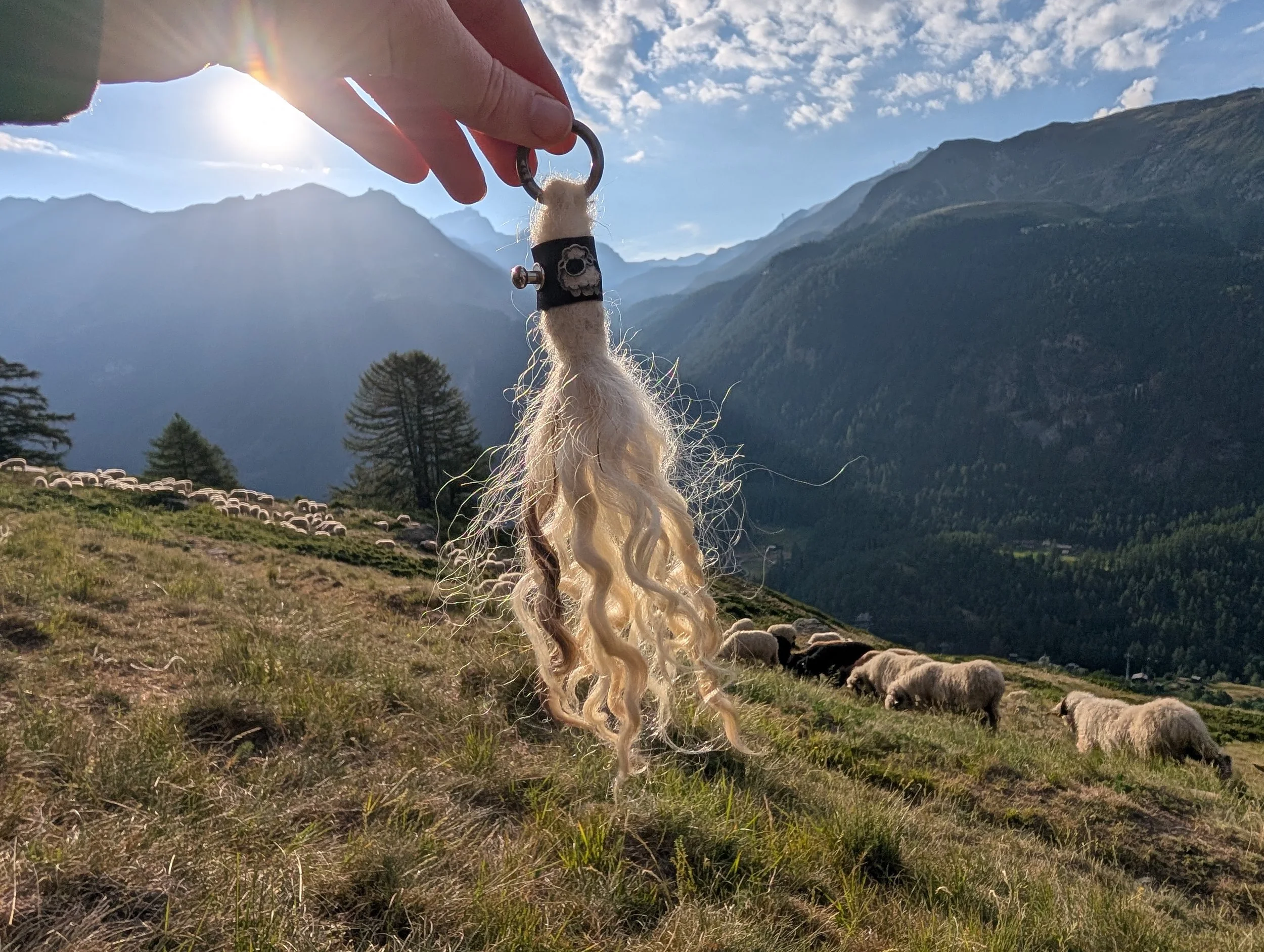 The Alpine Artisan Keychain – Valais Blacknose Edition by Zermatt Light