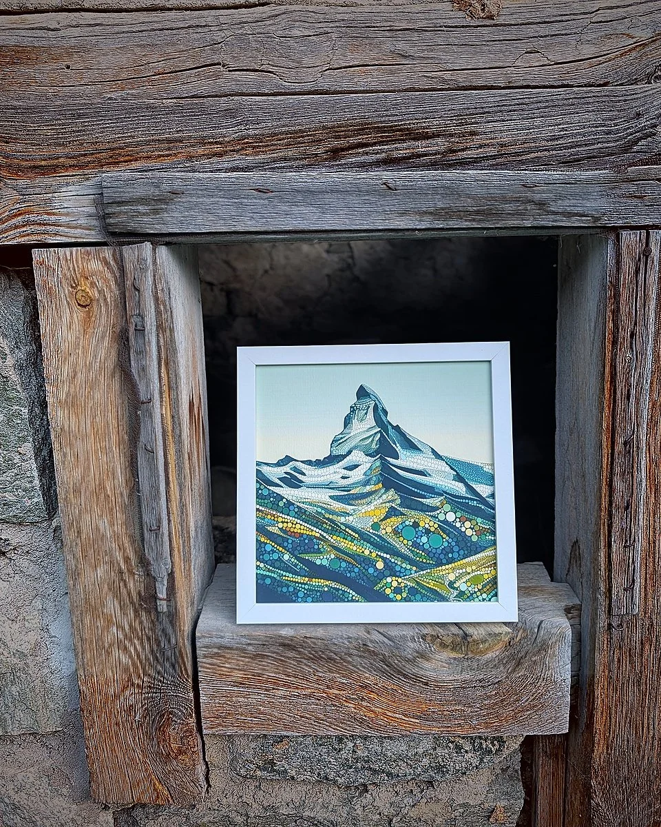 The Matterhorn Silhouette - Alpine Meadow