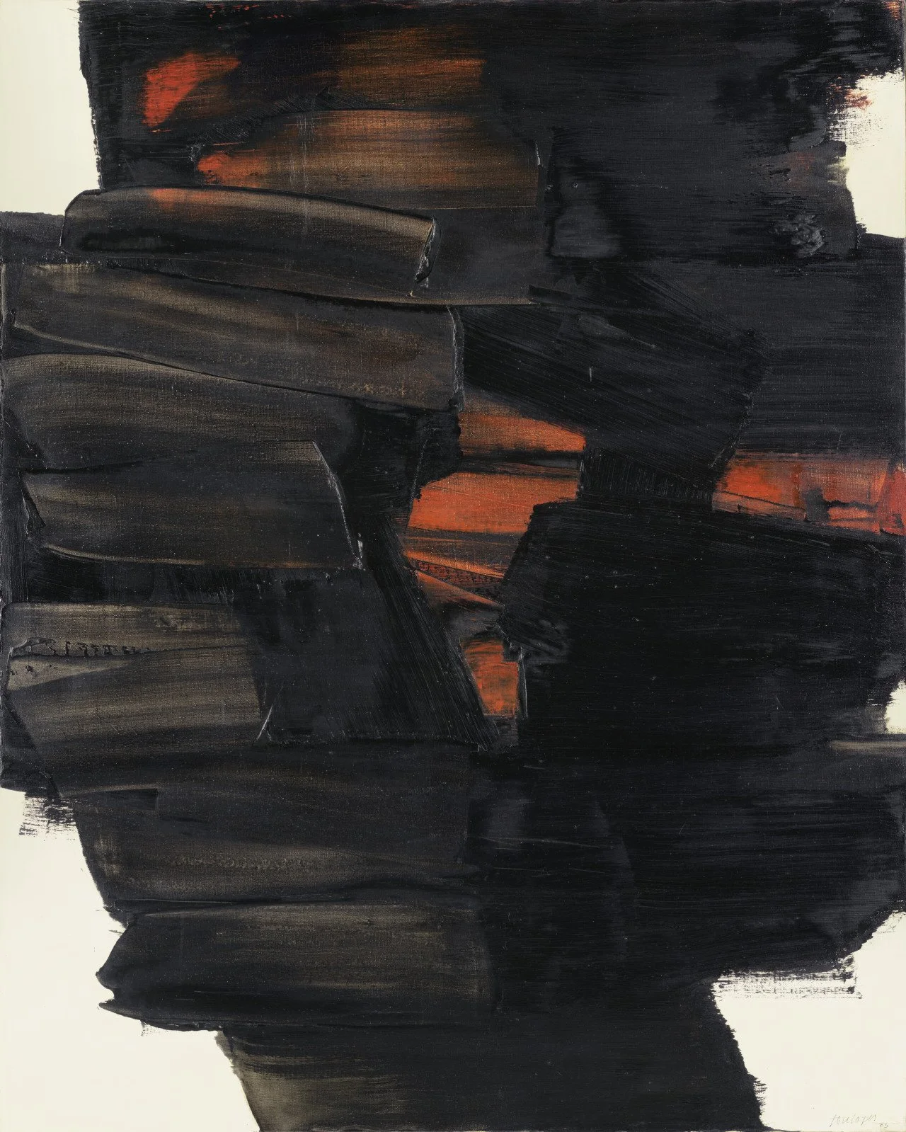 Pierre Soulages (French, 1919-2022), Peinture 162 x 130 cm, 26 mai 1963, 1963. Oil on canvas, 162.3 x 130 cm.