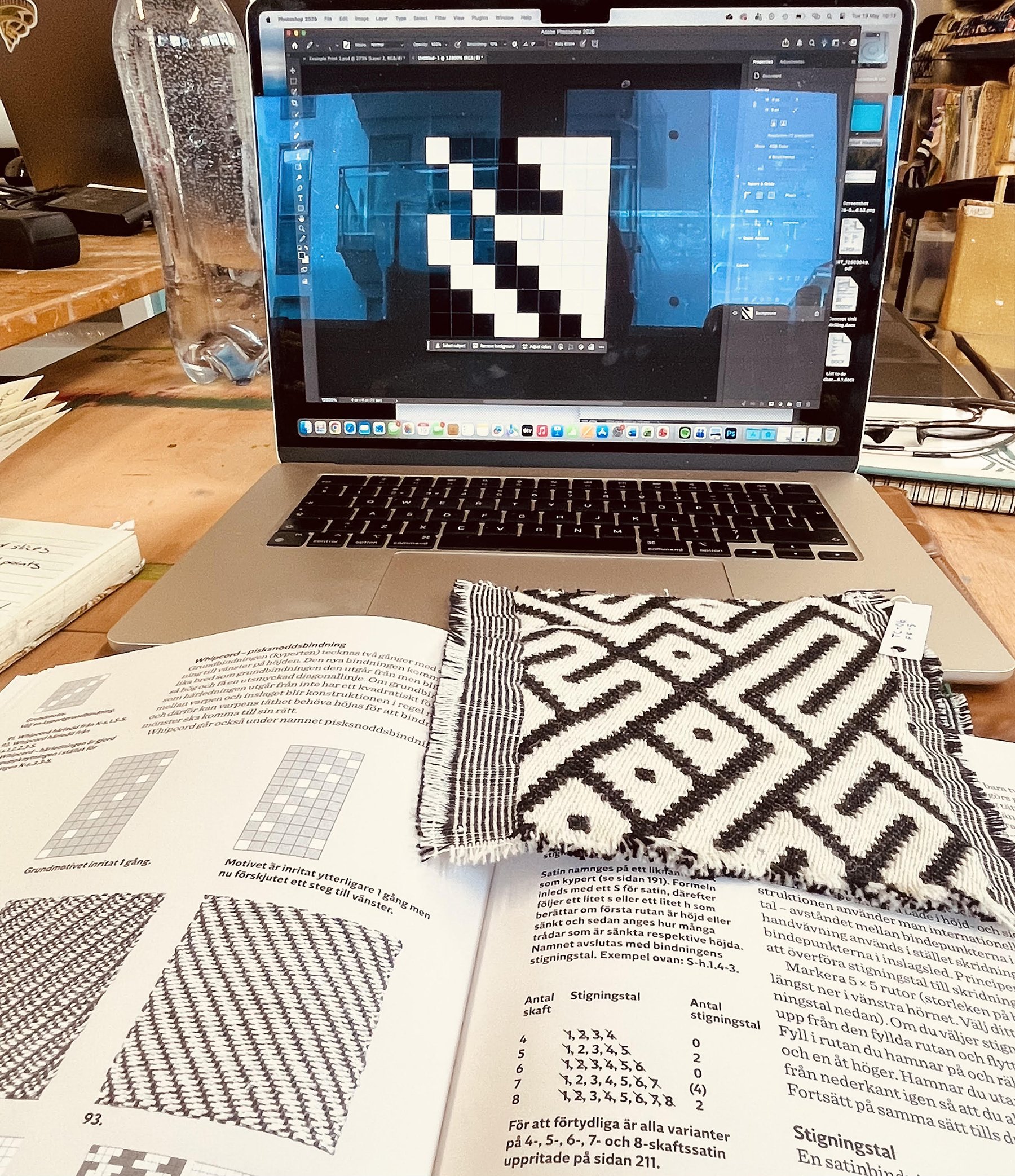 Weaving consruction. Digital weaving and bindings.
