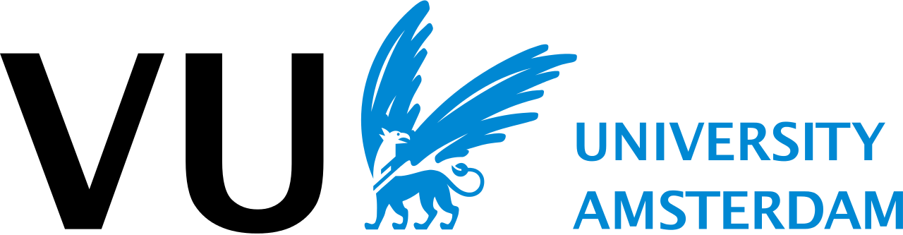 Logo of the University of Amsterdam featuring a stylized blue griffin.