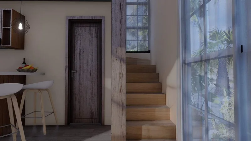 Arya Loft Cabin staircase