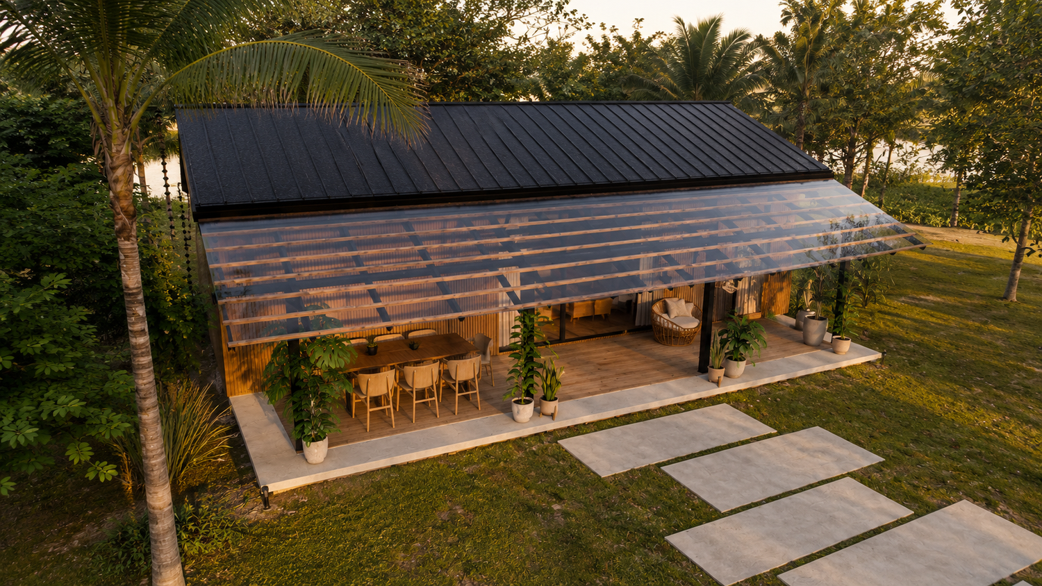 Lakan Cabin bird's-eye view
