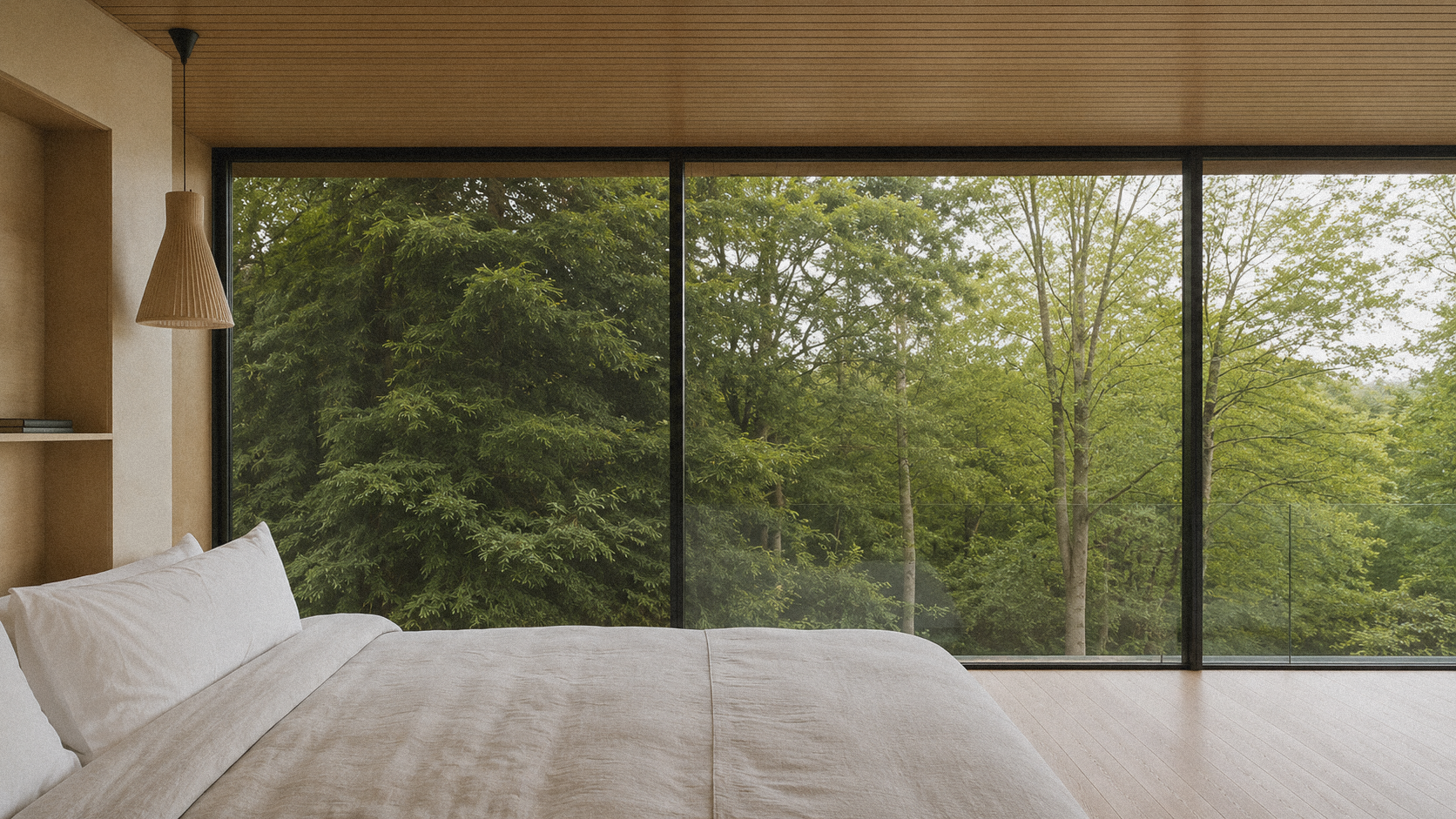 Durungawan Cabin bedroom window view