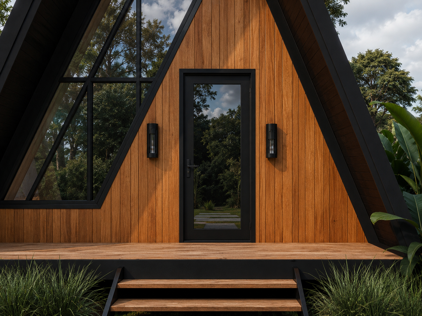 Mayon Loft Cabin exterior close-up