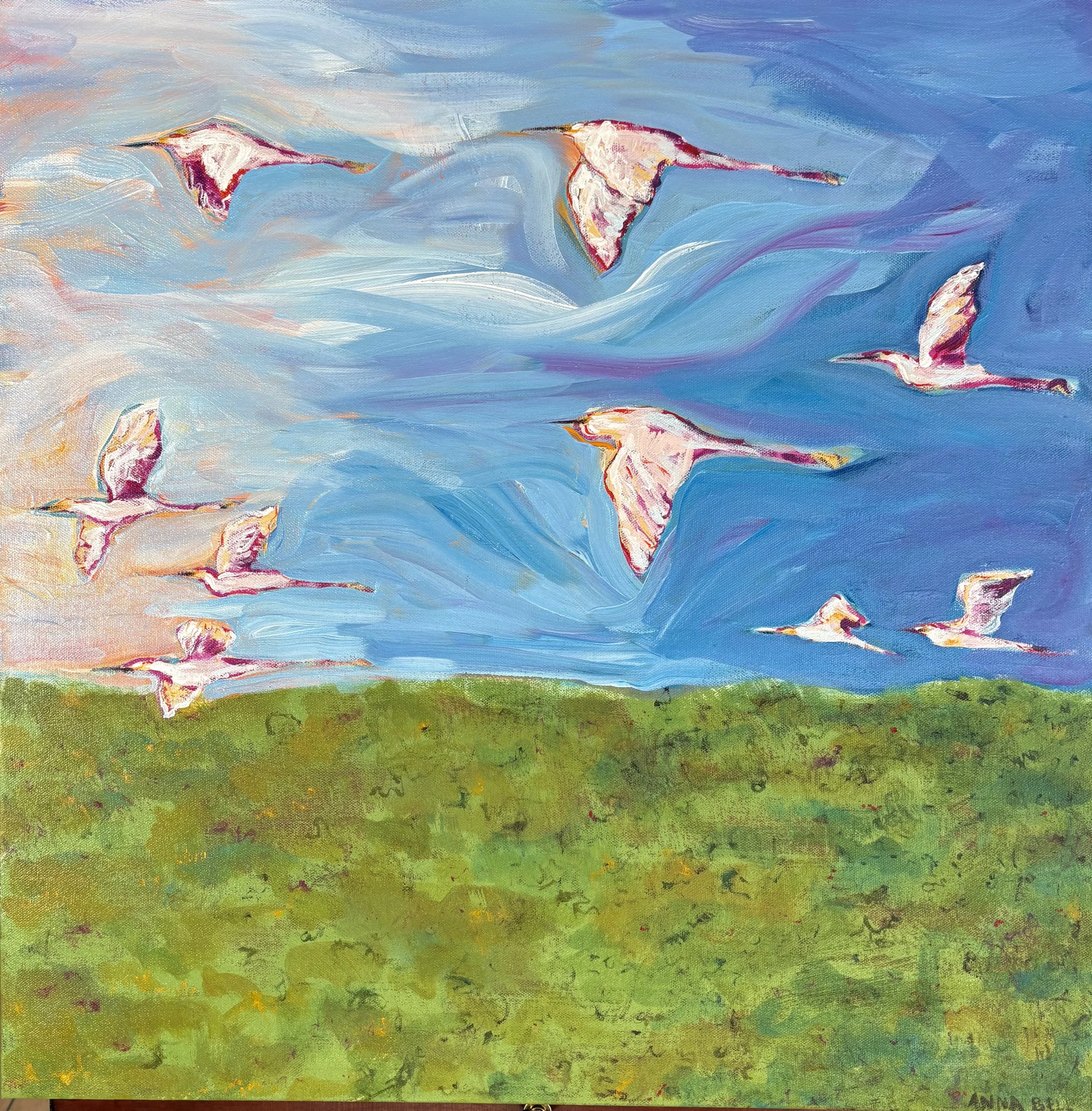 White Birds in the Evening
