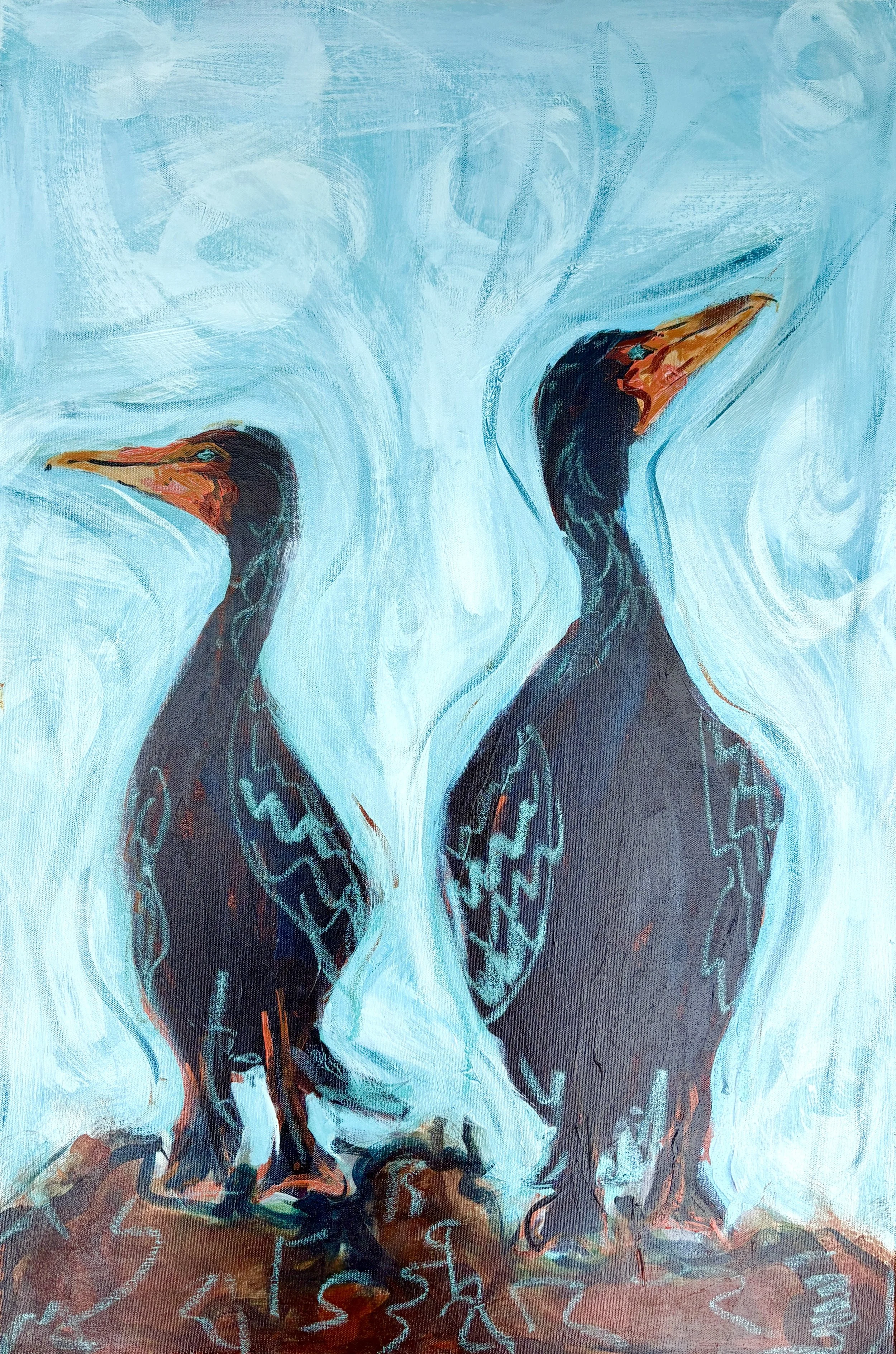 Cormorants on the Stone