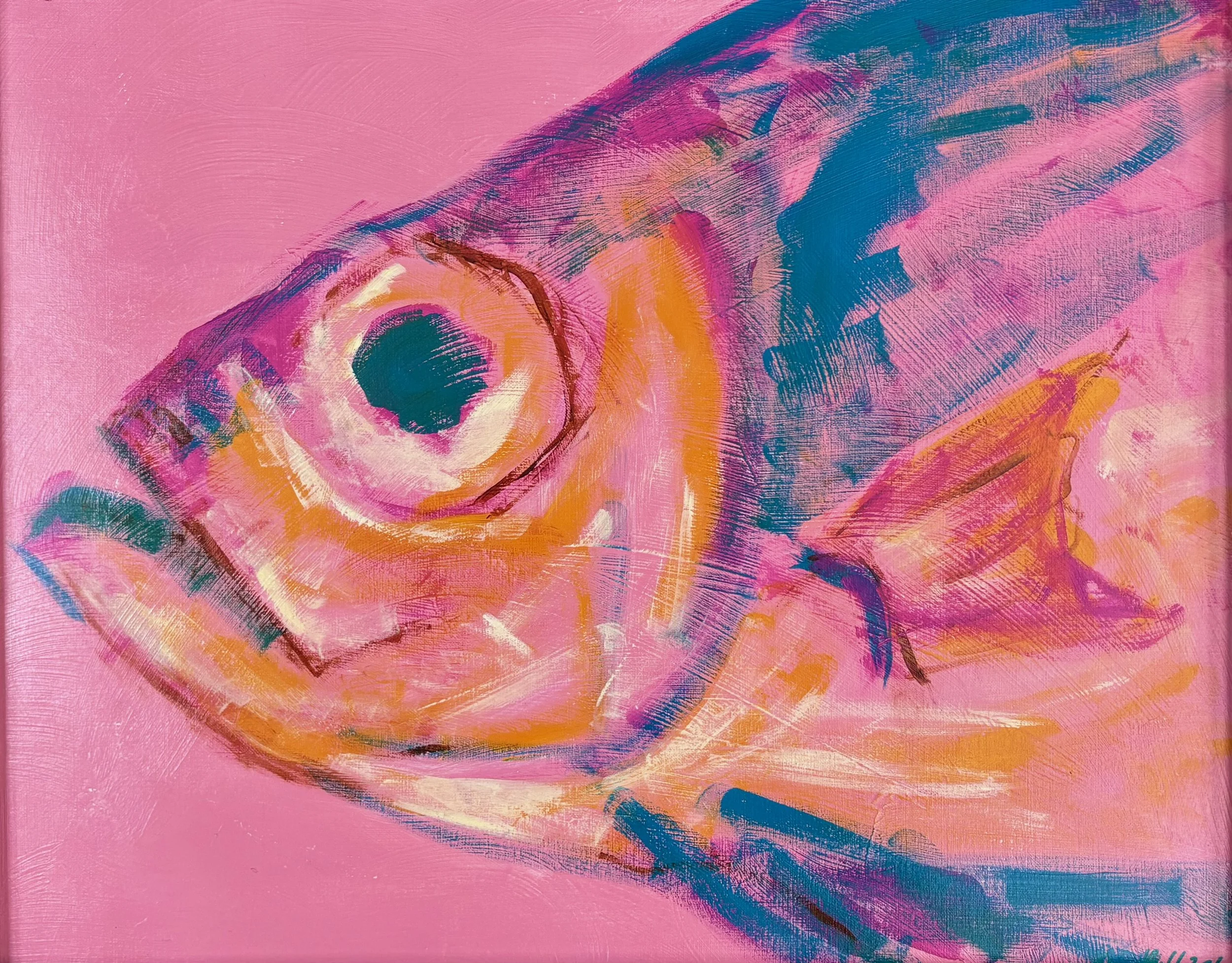 Big Pink Fish Head