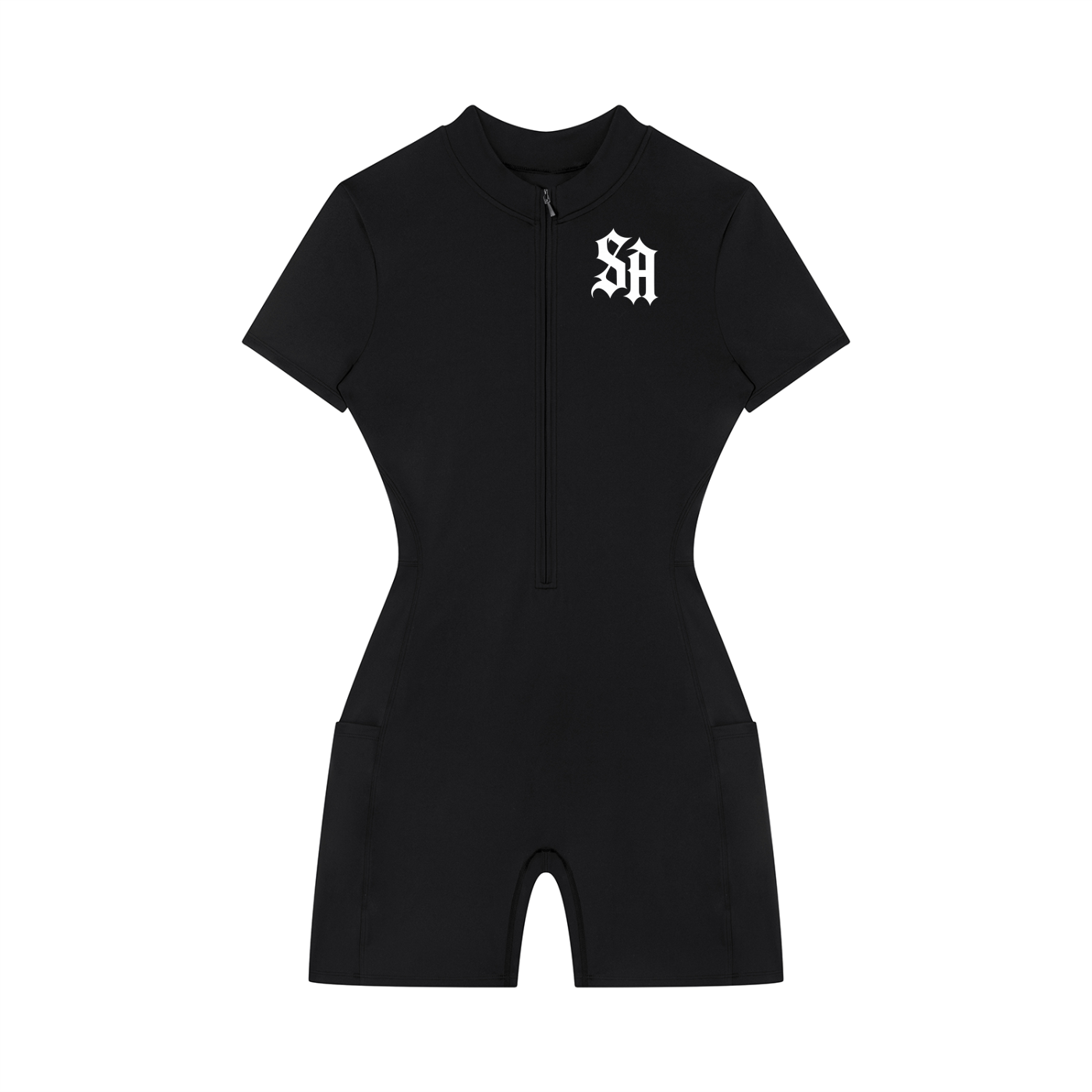 Saint Alexander Women's Quarter-Zip Short Sleeve Romper