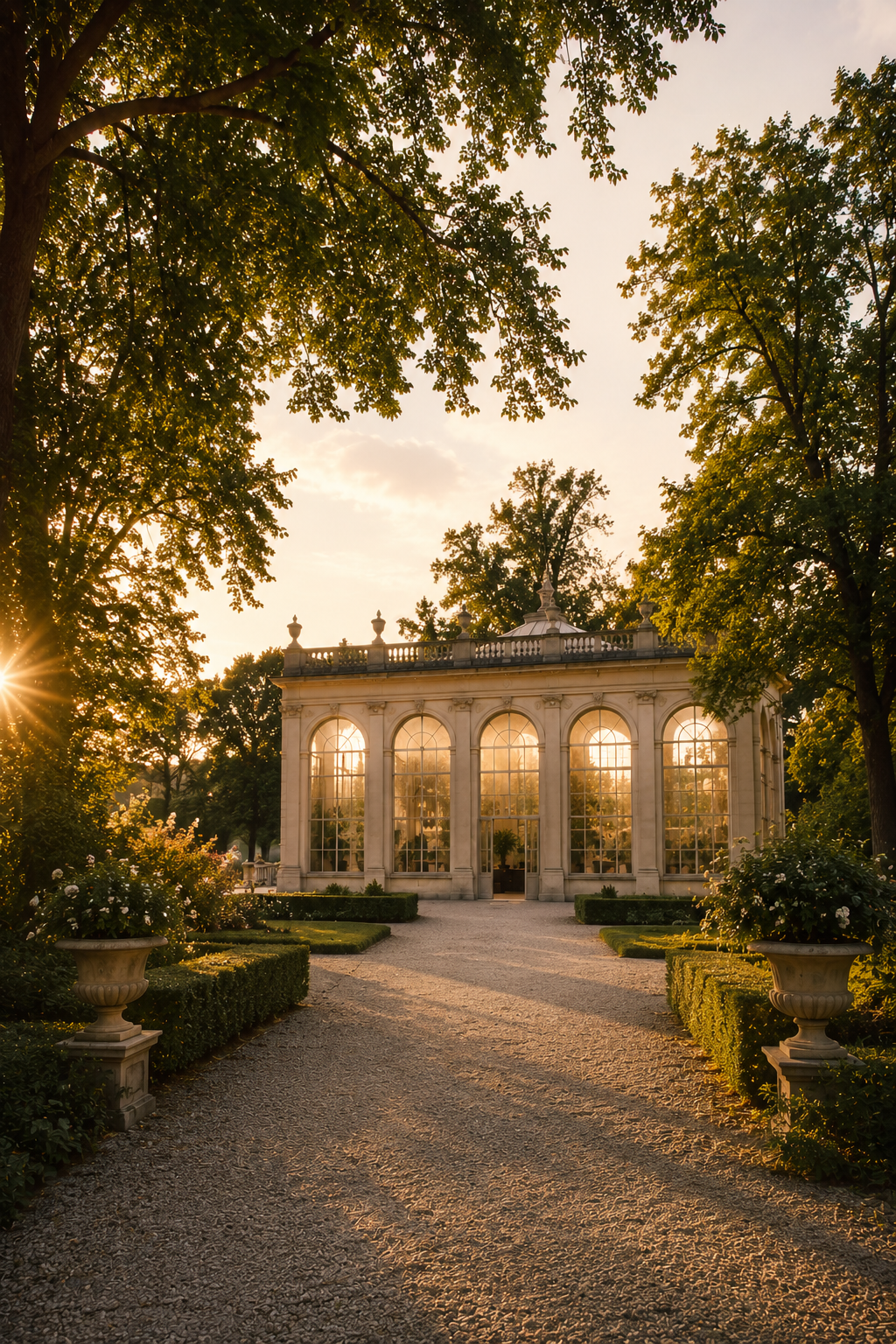 Historisches Anwesen mit Orangerie und gepflegten Gartenanlagen für exklusive Hochzeiten in Österreich.
