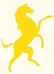 Wall banner Rampant Horse