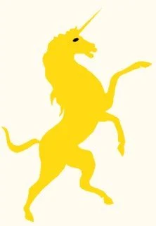 Wall banner Rampant Unicorn