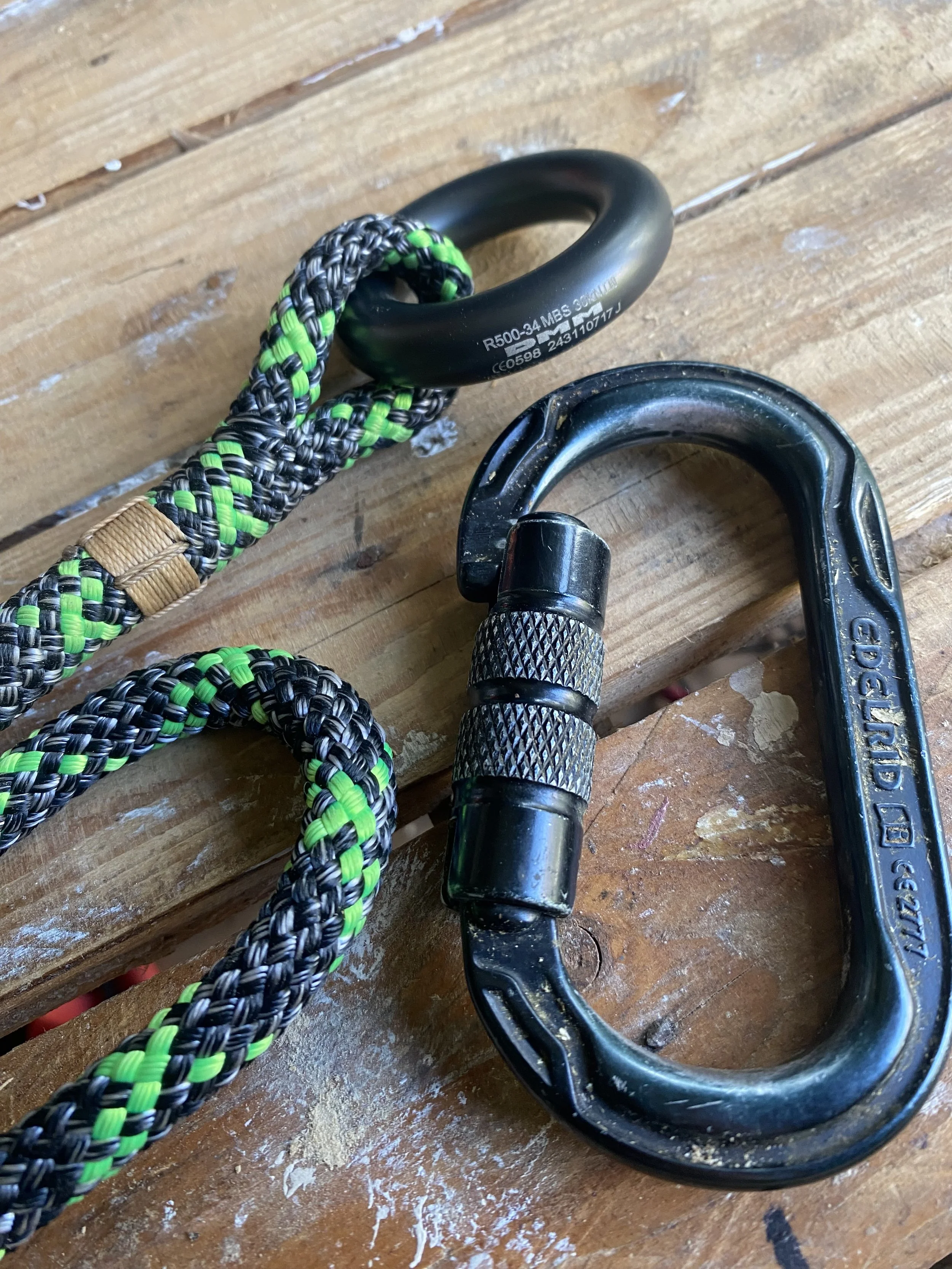 Climbing equipment during a thorough examination (LOLER)  in accordance with Work at Height Regulations, Lifting Operations and Lifting Equipment Regulations 1998 and Provision and Use of Work Equipment Regulations 1998.