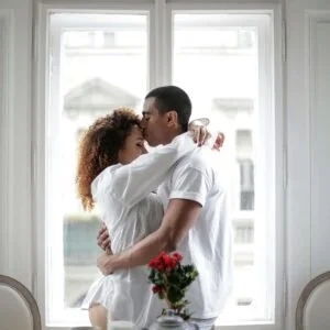 Couple building connection after therapy in Houston at Unload it Therapy