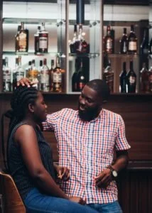 Black couple who have clarity after discernment counseling in Houston