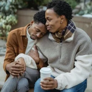 LGBT couple connected after couples therapy in Houston