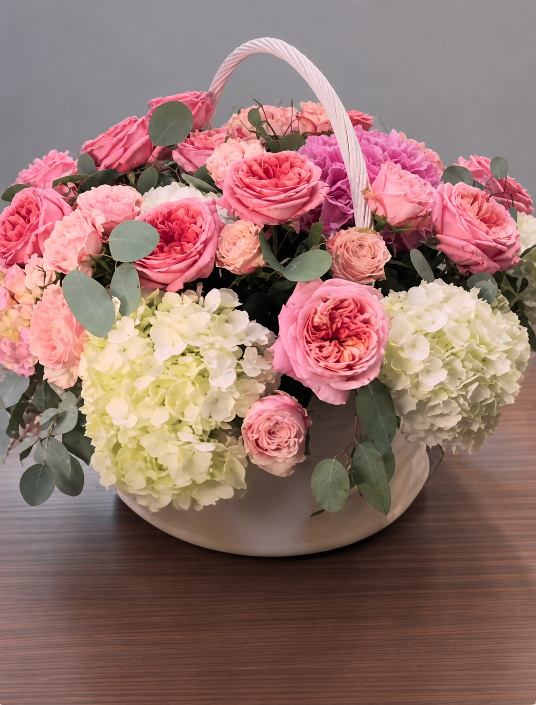 Pink Garden Luxury Basket