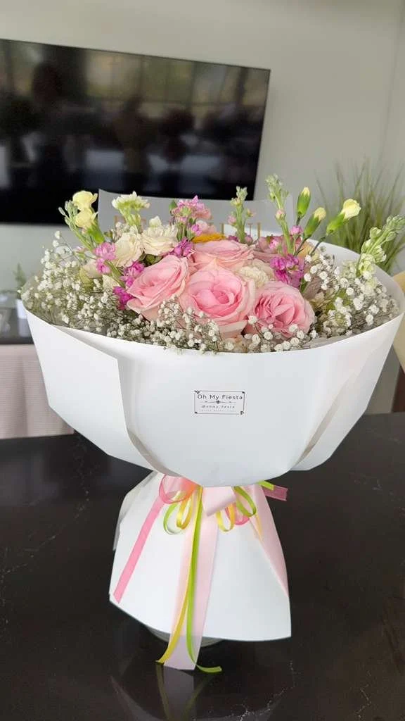 Large Soft Blush Bouquet
