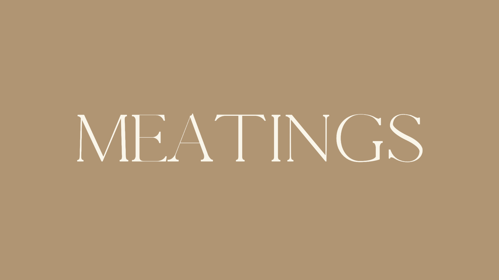 Meatings