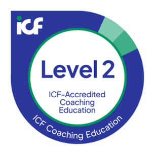 ICF Level 2 accreditation badge for coaching education