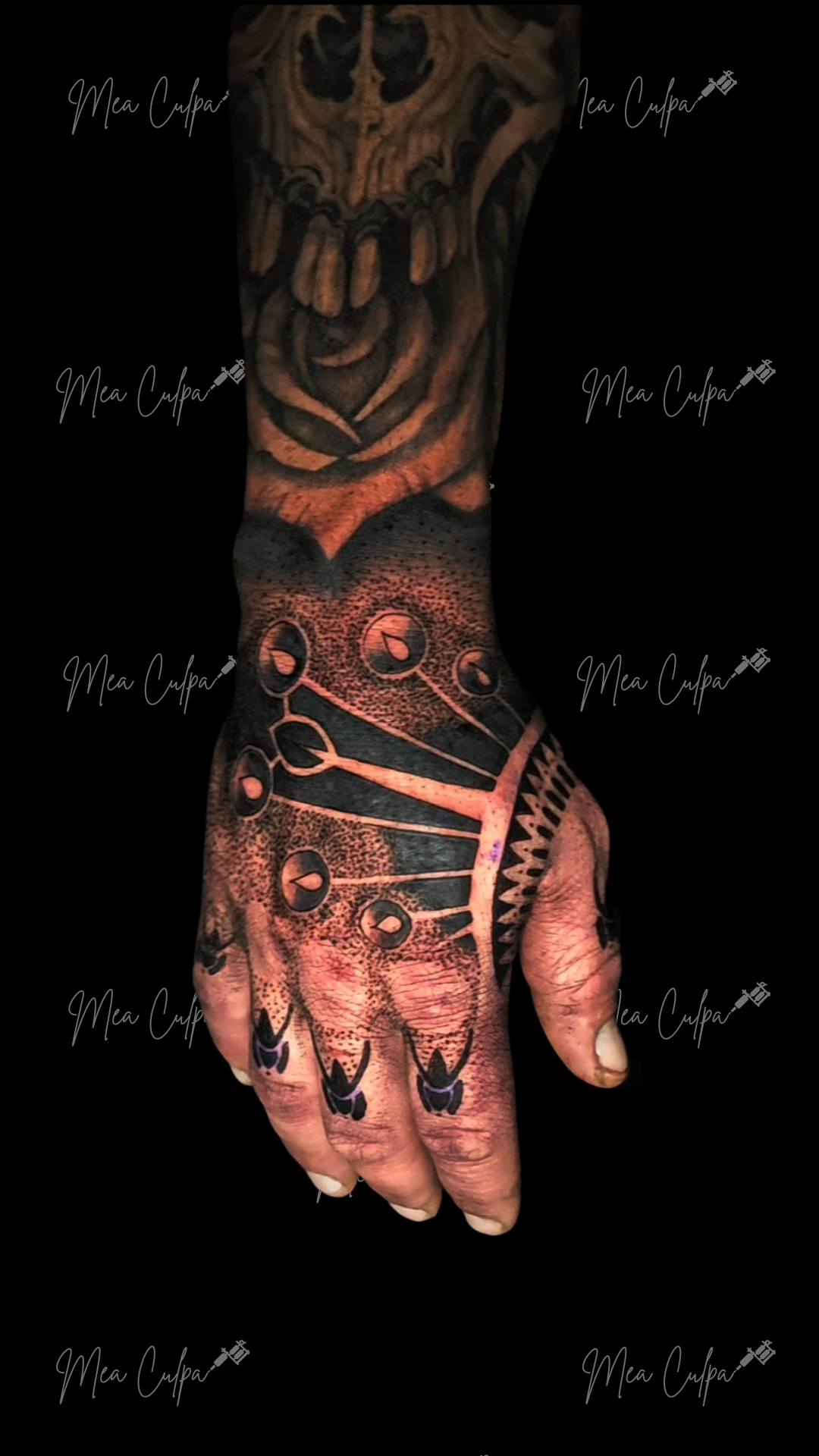 Hand Tattoo Dotwork
